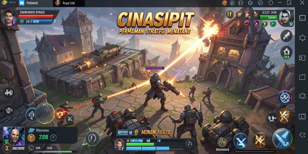 Screenshot utama CINASIPIT menampilkan gameplay strategis yang menegangkan.