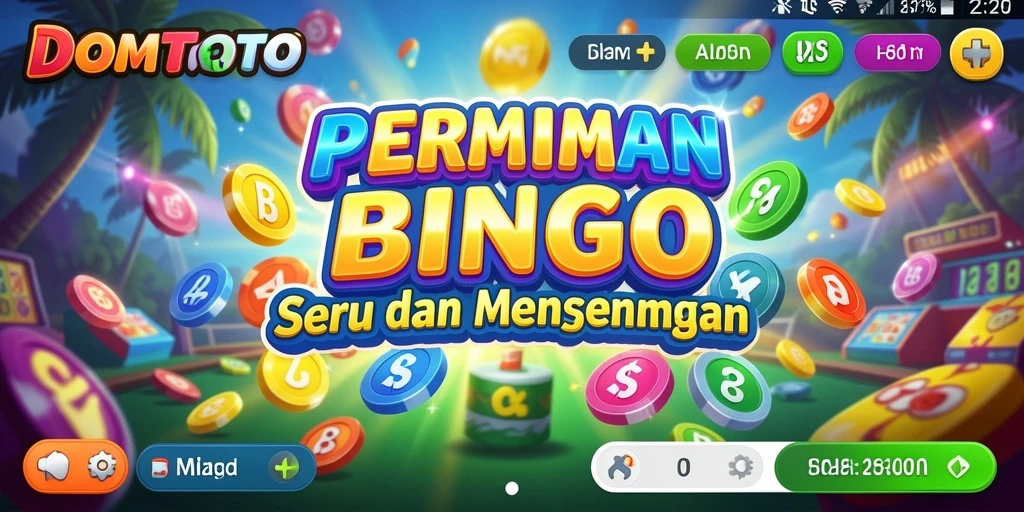 Tampilan bermain Bingo yang seru dan interaktif di DOMTOTO.