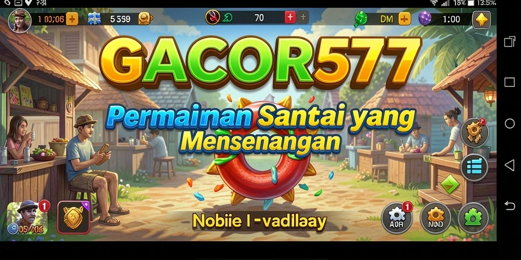 Screenshot GACOR577 menampilkan gameplay yang ceria dan interaktif.