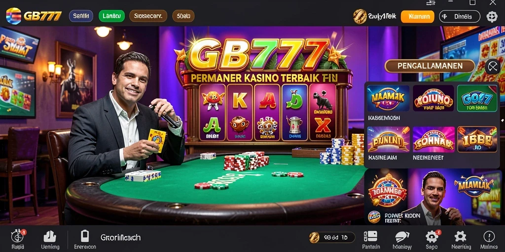 Screenshot gameplay Kasino GB777 yang menampilkan keseruan bermain.