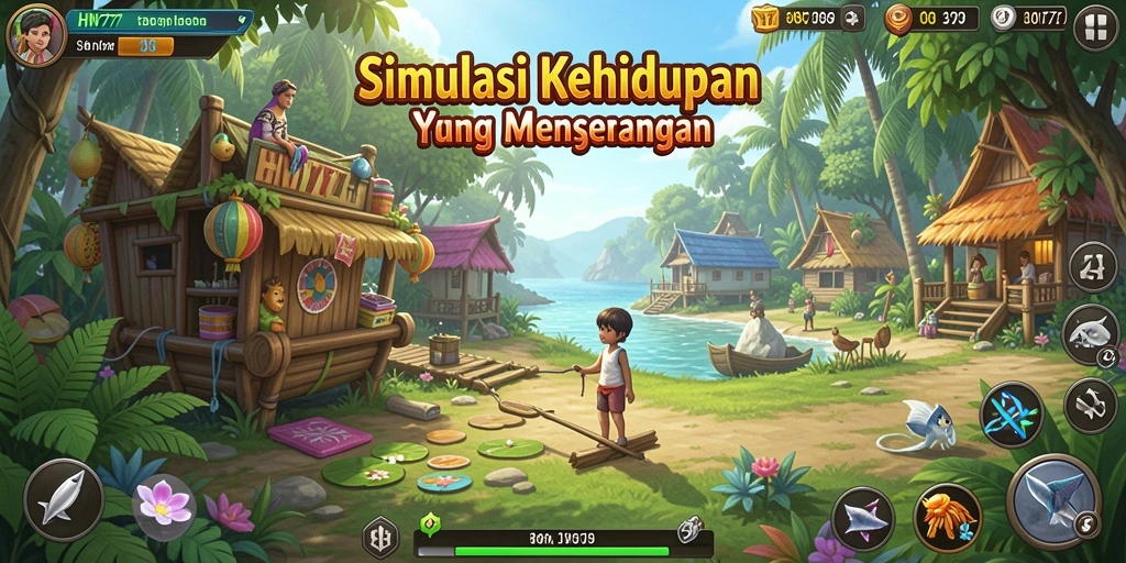 Tampilan gameplay menarik HW777, menawarkan pengalaman simulasi yang mendebarkan.