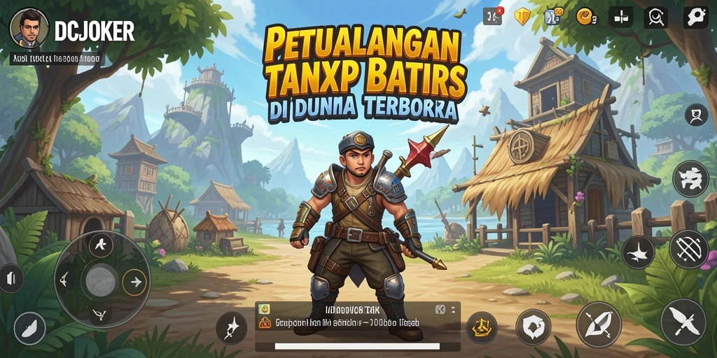 Tangkapan layar gameplay IDCJOKER yang menampilkan petualangan di dunia terbuka.