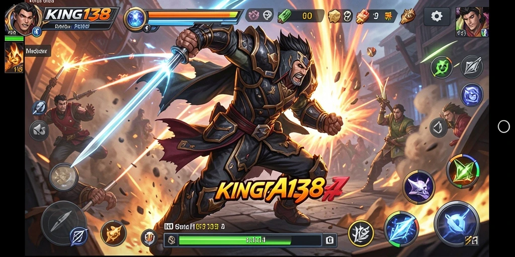 Gambaran layar dari <strong>KING138</strong> menunjukkan aksi bertarung yang seru dan dinamis.