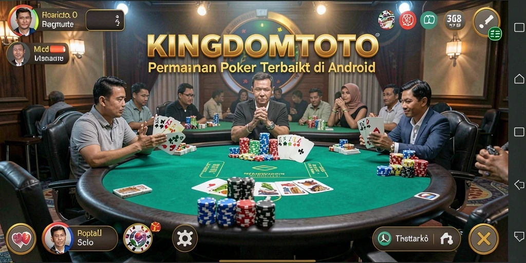Tampilan menarik dari gameplay Poker KINGDOMTOTO.