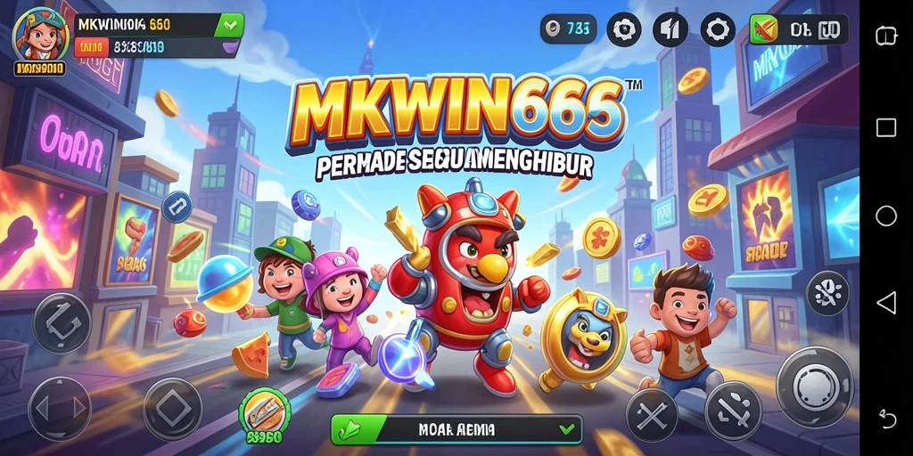 Tampilan gameplay seru dan menantang dari MKWIN666.