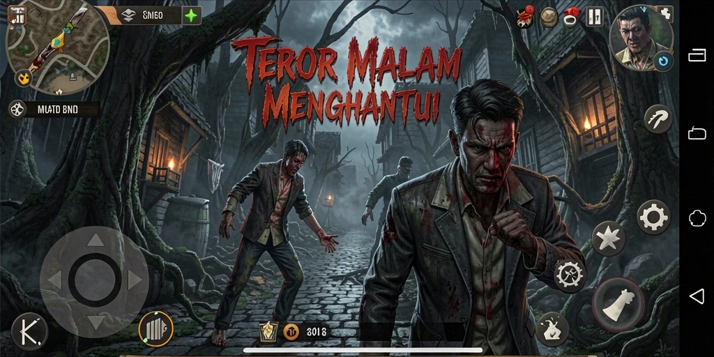 Gameplay menegangkan T6 dalam suasana kegelapan yang mencekam.