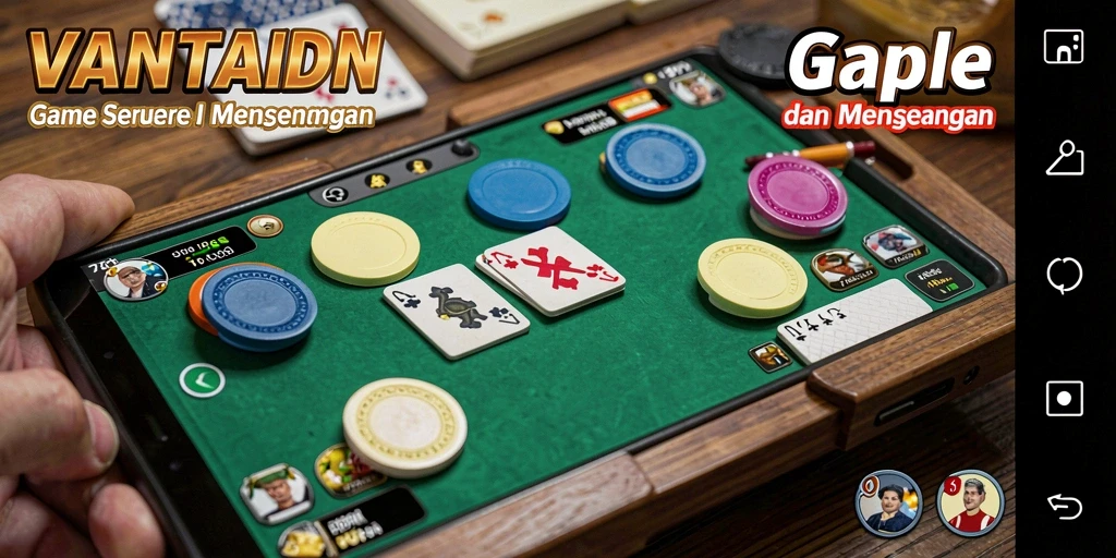 Screenshot gameplay Gaple VANTAIDN yang mengasyikkan.